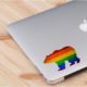 Bear Rainbow theme skin decal sticker (2 in a pack)