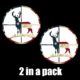 Deer hunting American Flag theme skin decal sticker (2 in a pack)