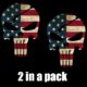 Skull American Flag skin decal sticker (2 in a pack)